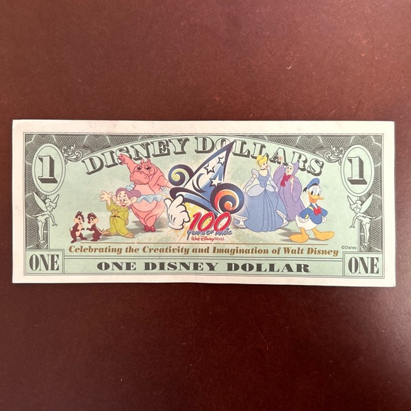 Vintage Disney Dollar – 2002 Steamboat Willie “100 Years of Magic” Collectible - Picture 2 of 3